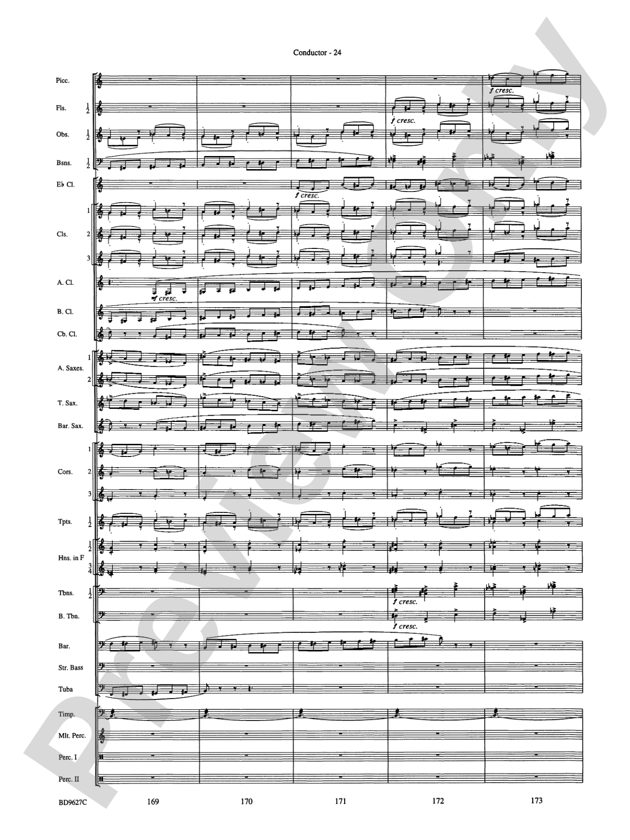 Variations on a Theme of Robert Schumann: Concert Band Conductor Score & Parts