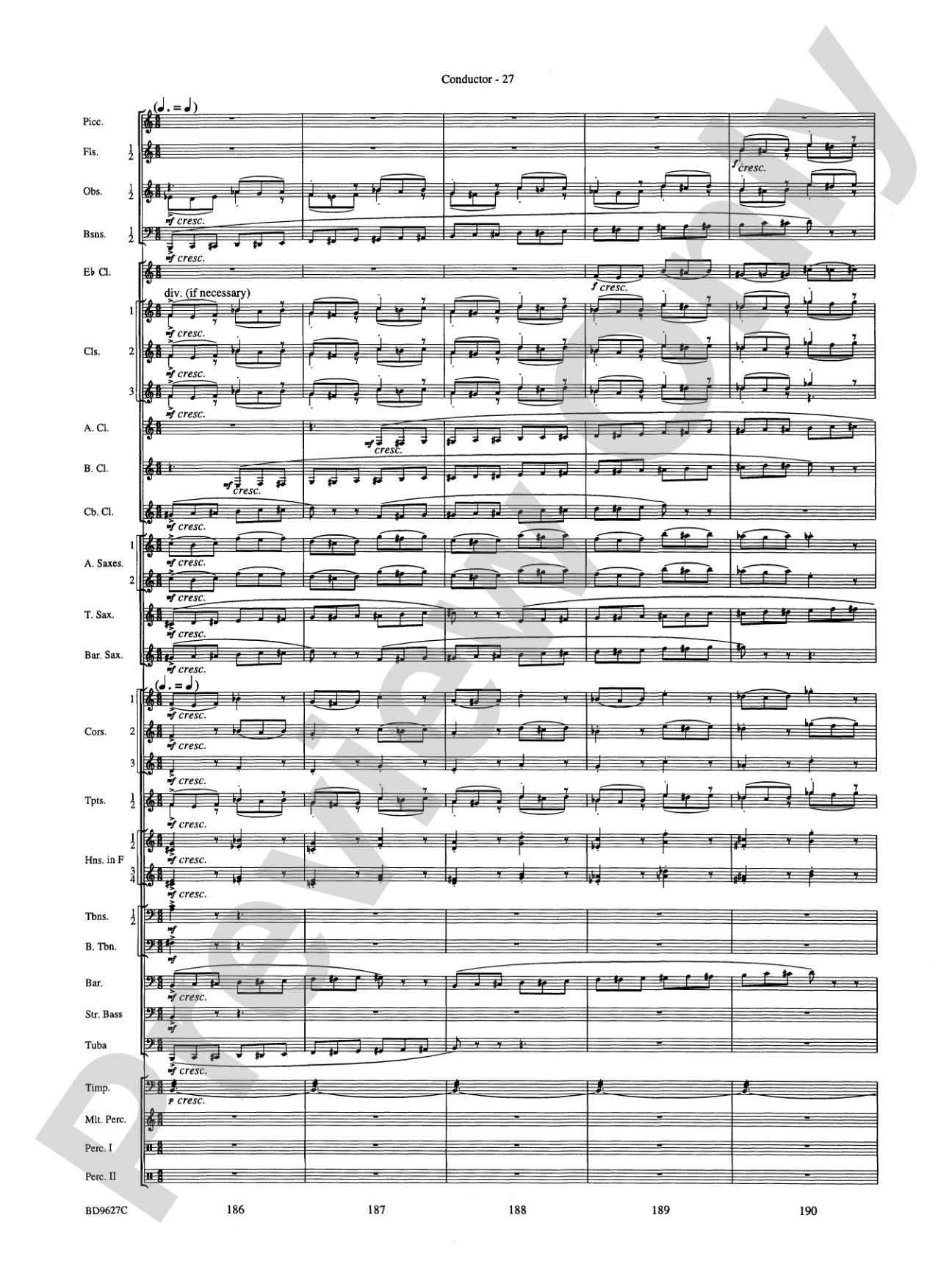 Variations on a Theme of Robert Schumann: Concert Band Conductor Score & Parts