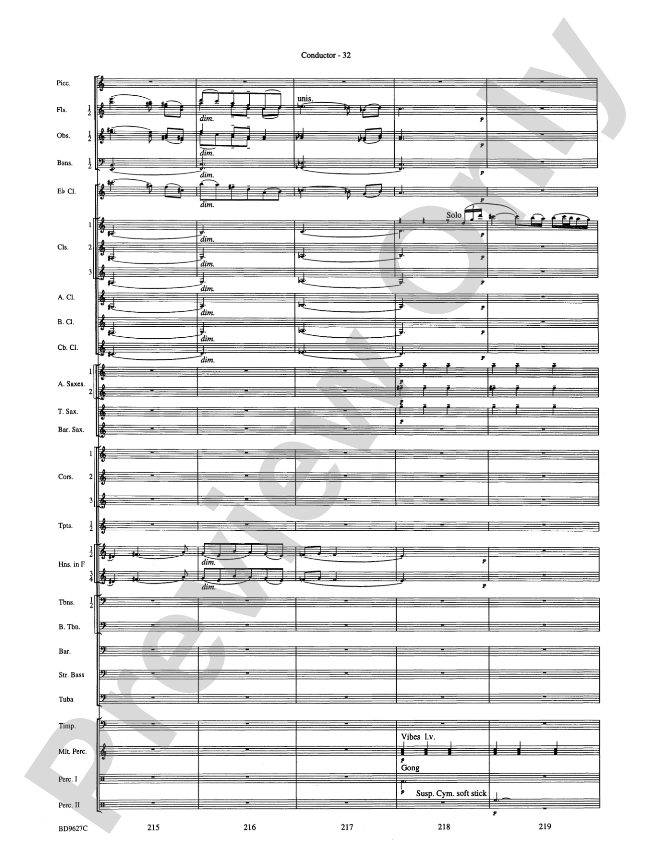 Variations on a Theme of Robert Schumann: Concert Band Conductor Score & Parts
