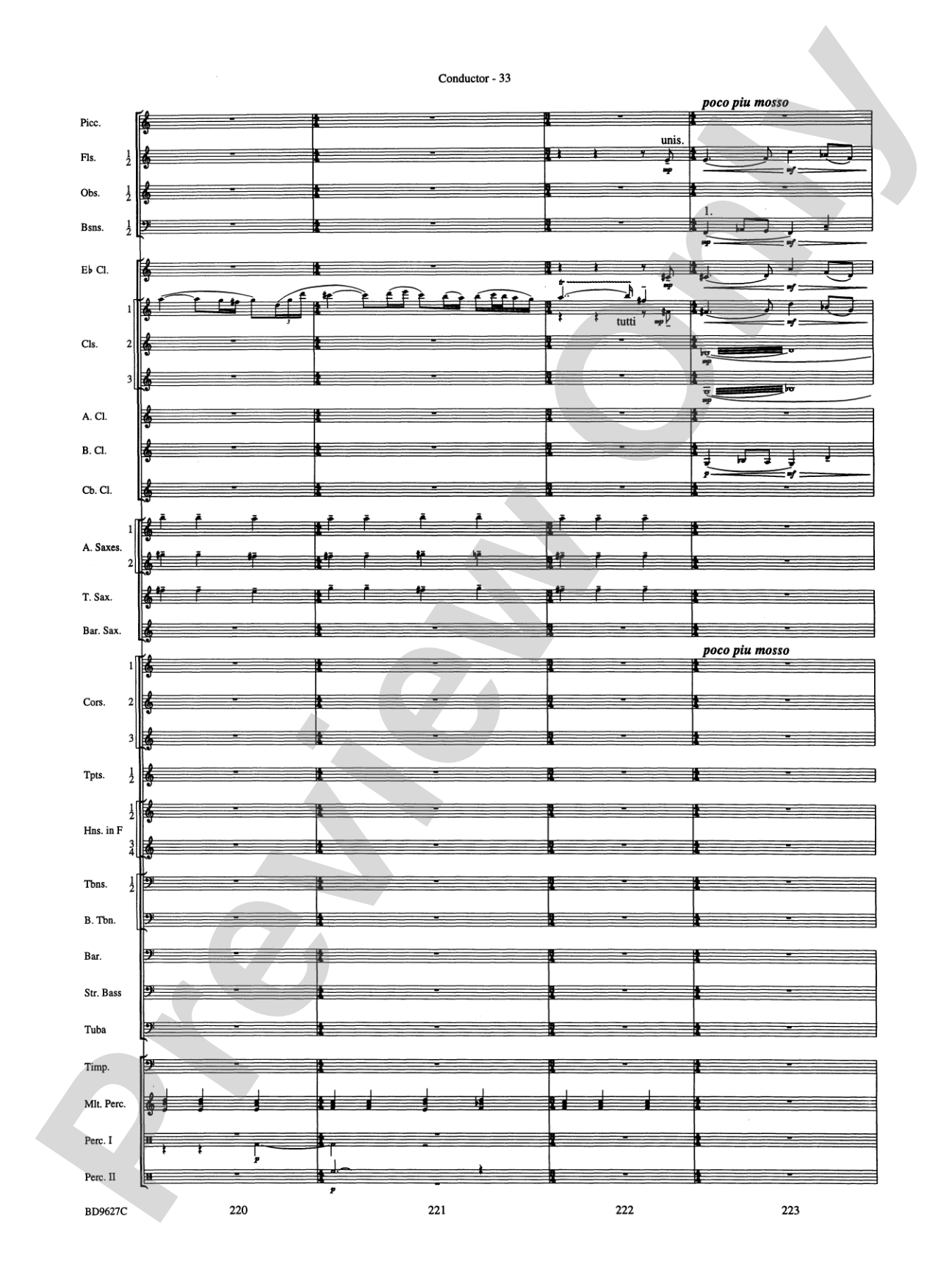 Variations on a Theme of Robert Schumann: Concert Band Conductor Score & Parts