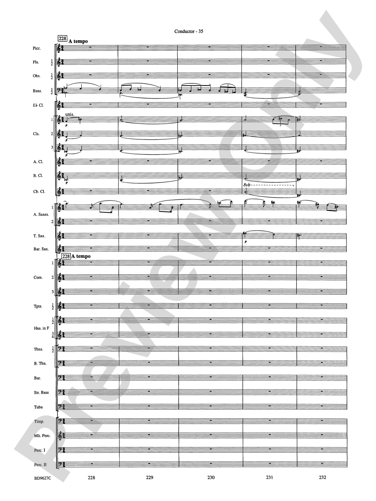 Variations on a Theme of Robert Schumann: Concert Band Conductor Score & Parts