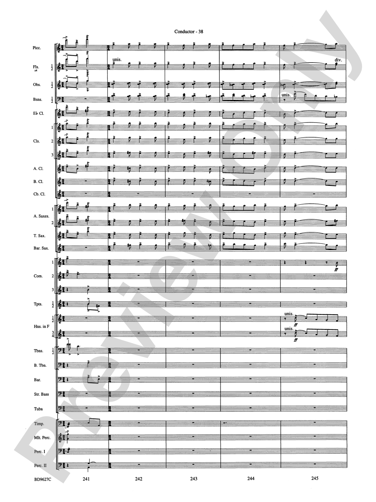 Variations on a Theme of Robert Schumann: Concert Band Conductor Score & Parts