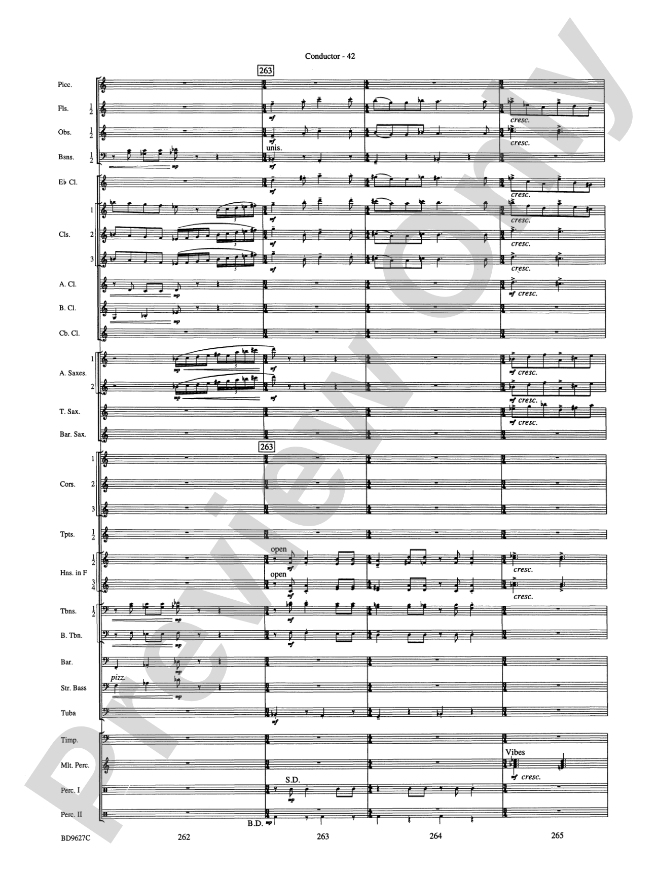 Variations on a Theme of Robert Schumann: Concert Band Conductor Score & Parts