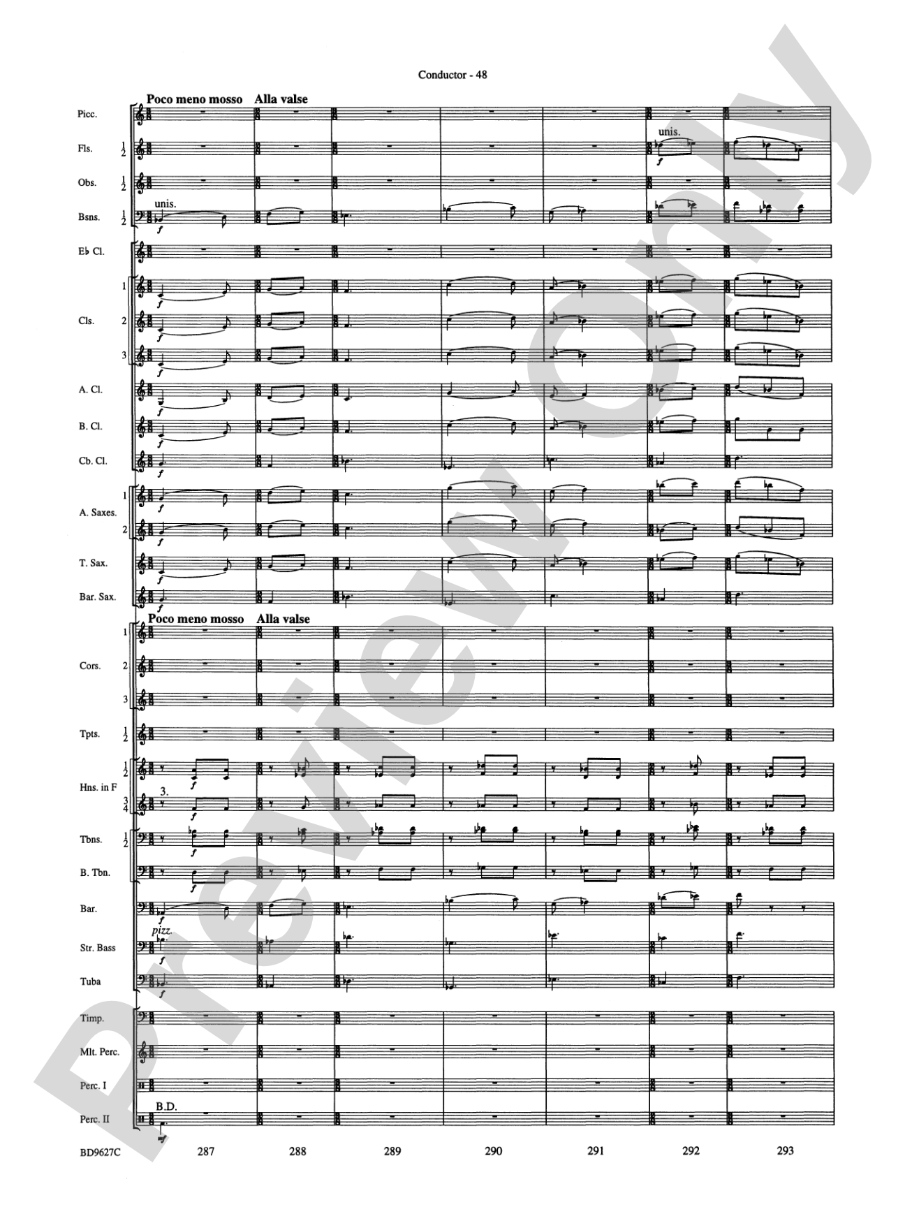 Variations on a Theme of Robert Schumann: Concert Band Conductor Score & Parts