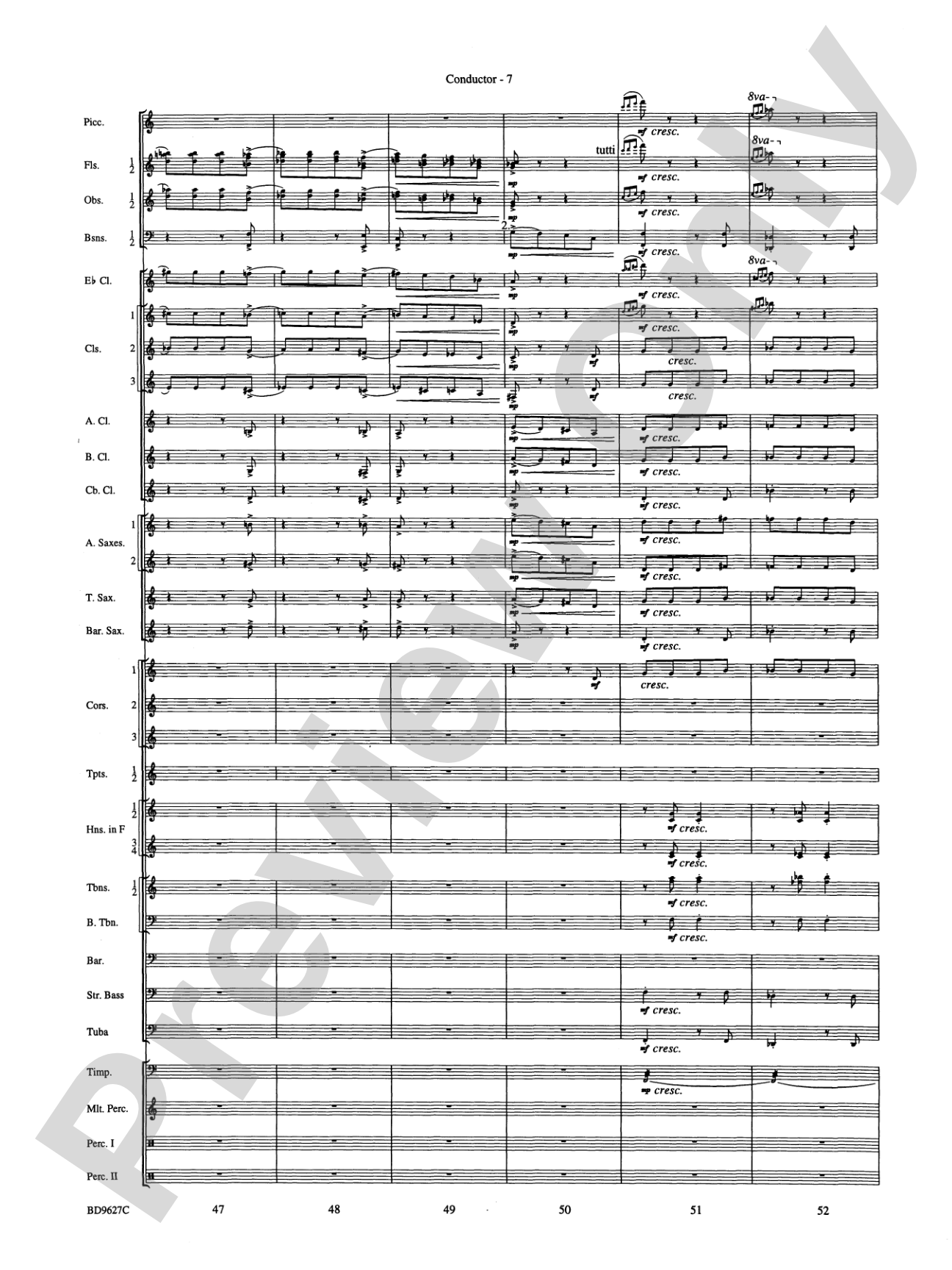 Variations on a Theme of Robert Schumann: Concert Band Conductor Score & Parts