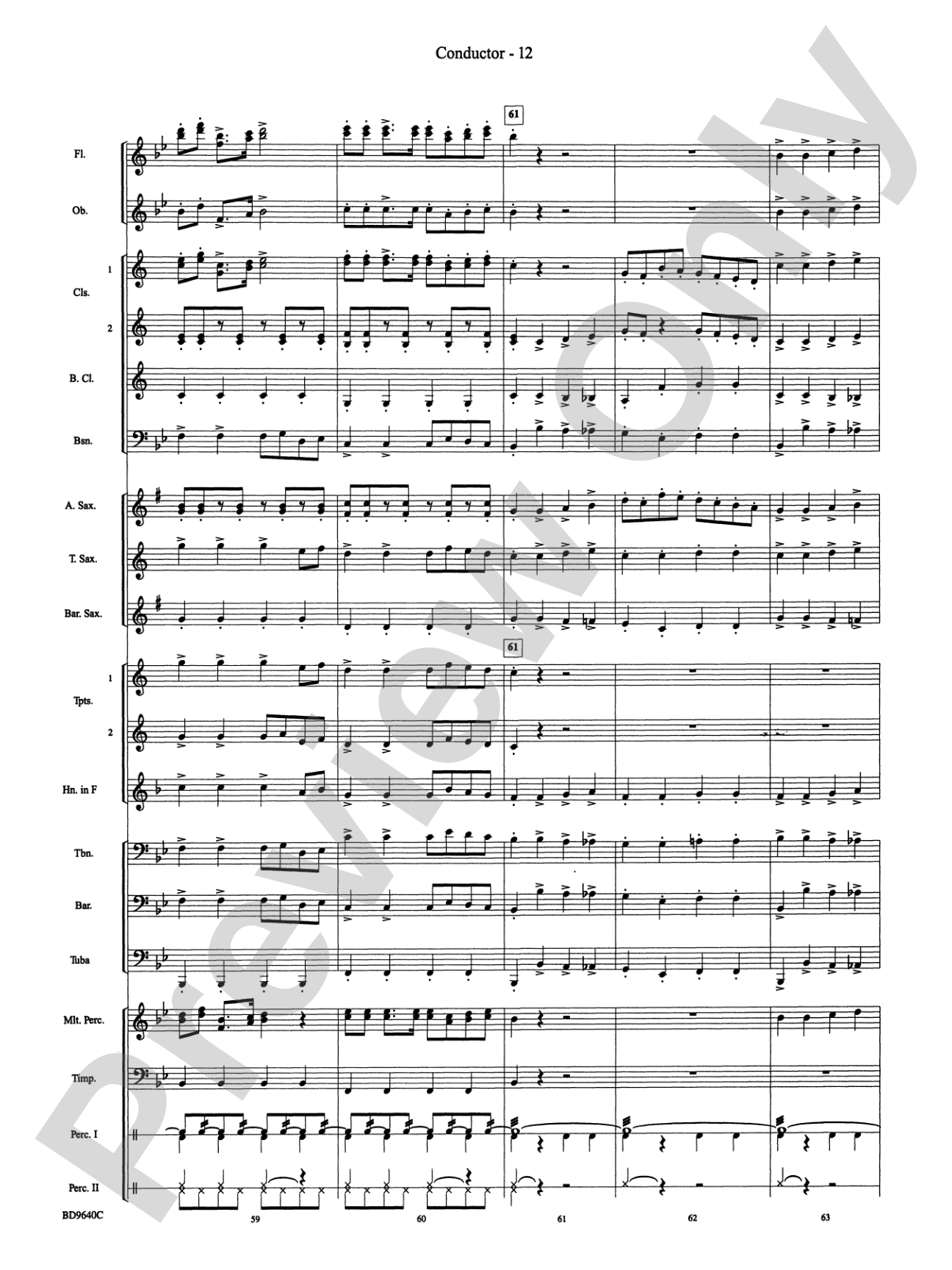 A "Can Can" Christmas: Concert Band Conductor Score & Parts
