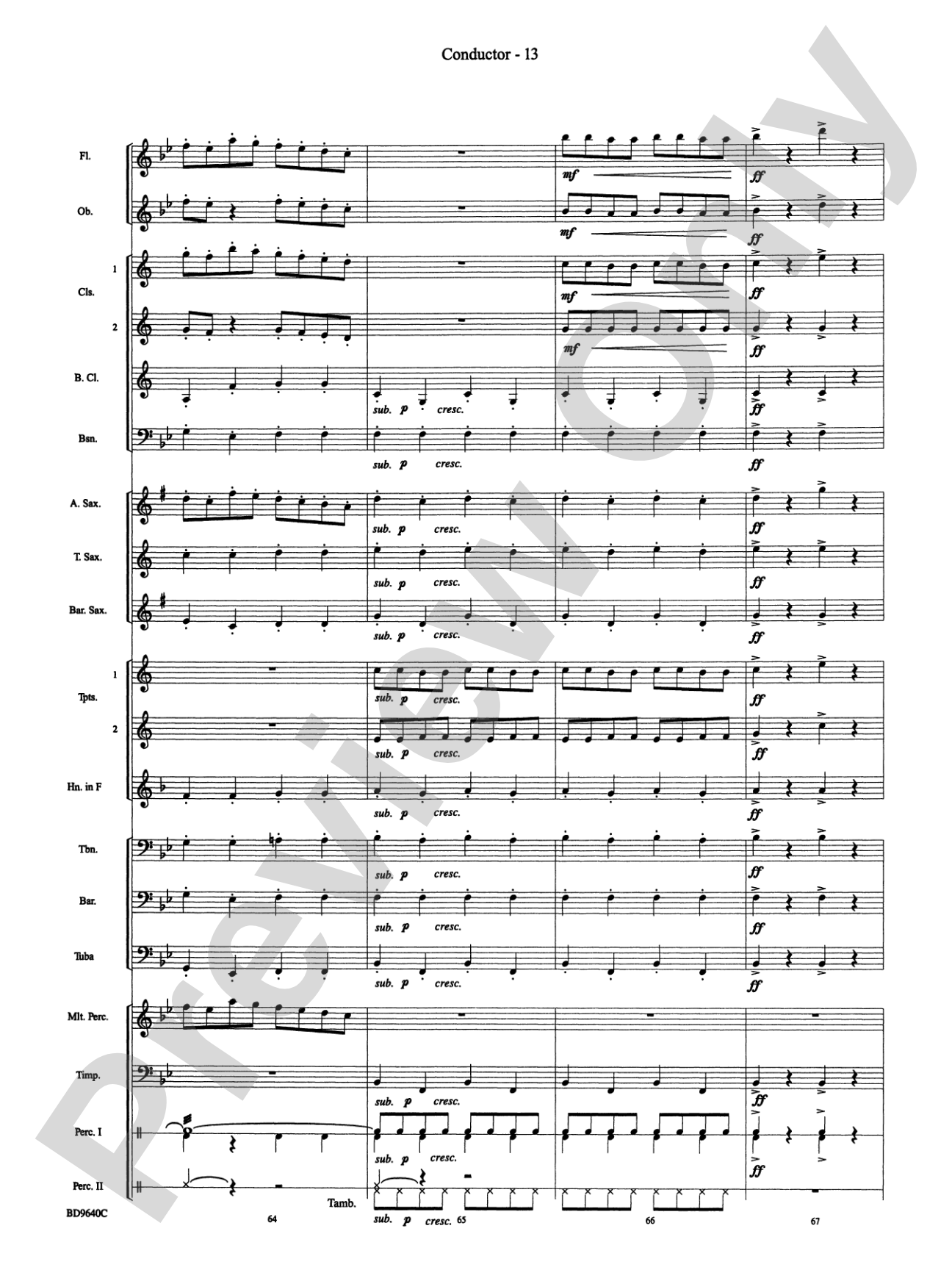 A "Can Can" Christmas: Concert Band Conductor Score & Parts