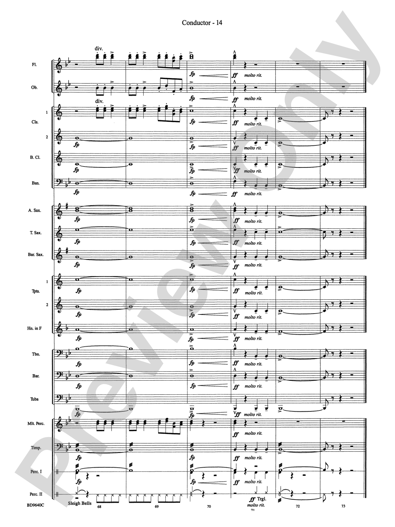 A "Can Can" Christmas: Concert Band Conductor Score & Parts