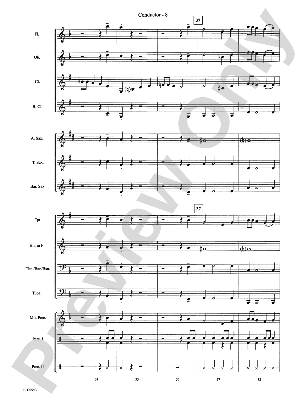 Clarinet Jive: Concert Band Conductor Score & Parts