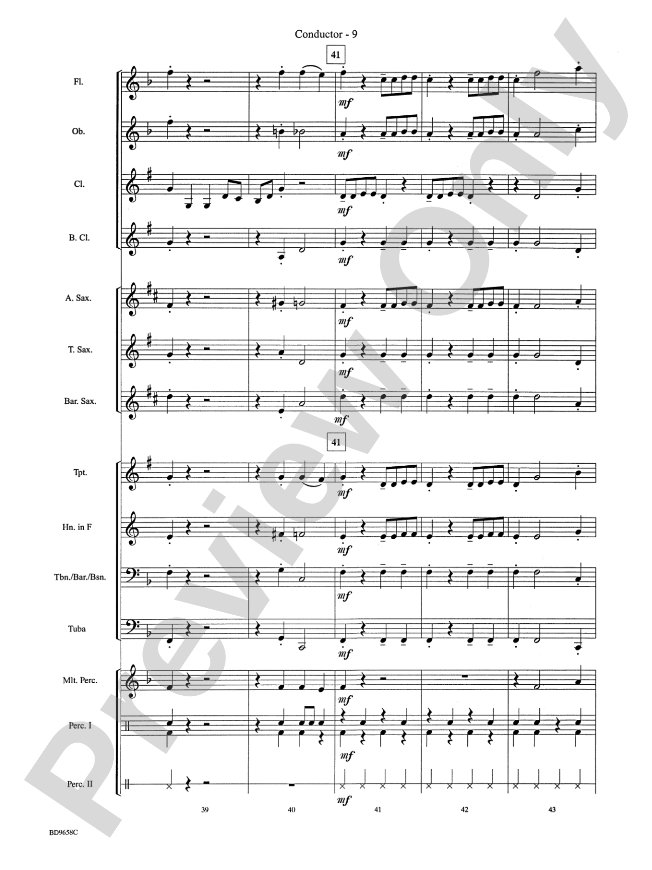 Clarinet Jive: Concert Band Conductor Score & Parts