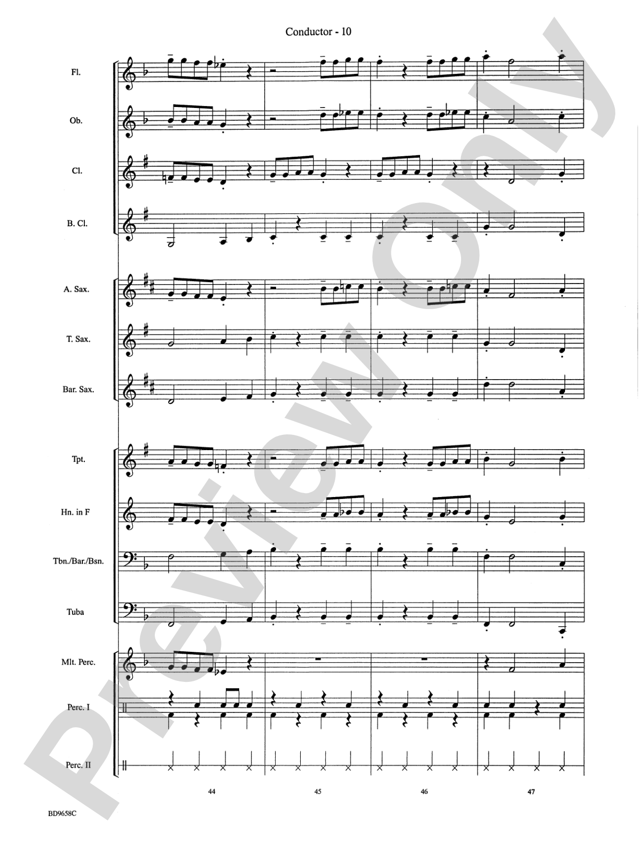 Clarinet Jive: Concert Band Conductor Score & Parts