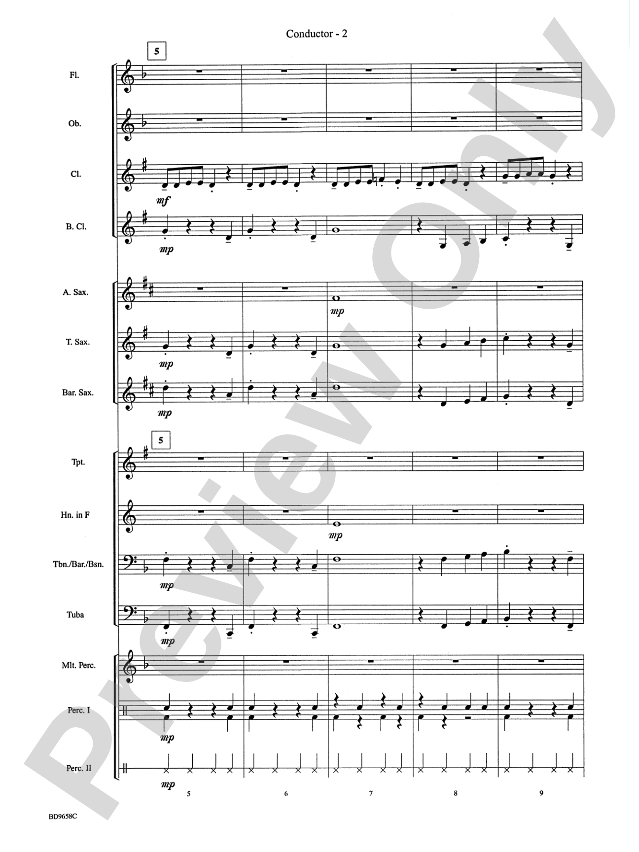Clarinet Jive: Concert Band Conductor Score & Parts
