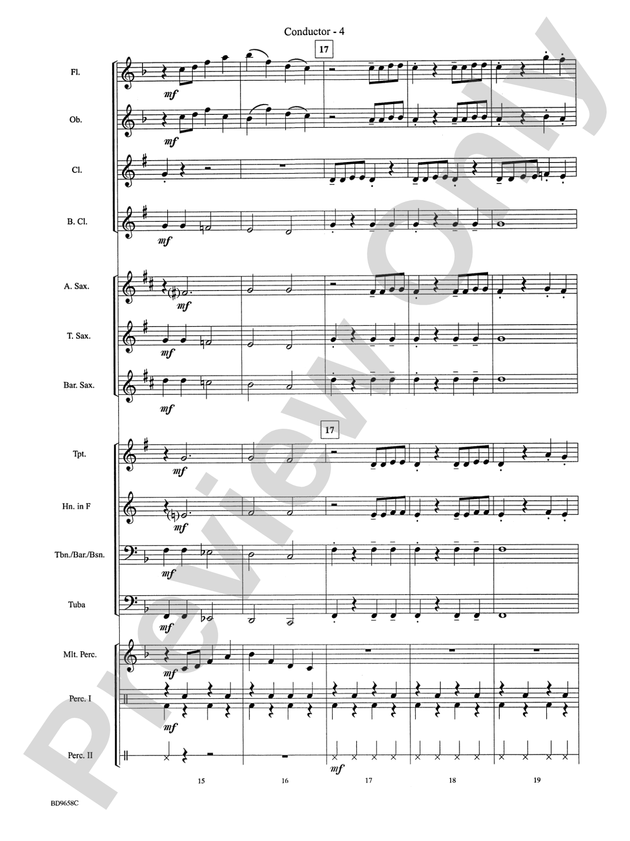 Clarinet Jive: Concert Band Conductor Score & Parts