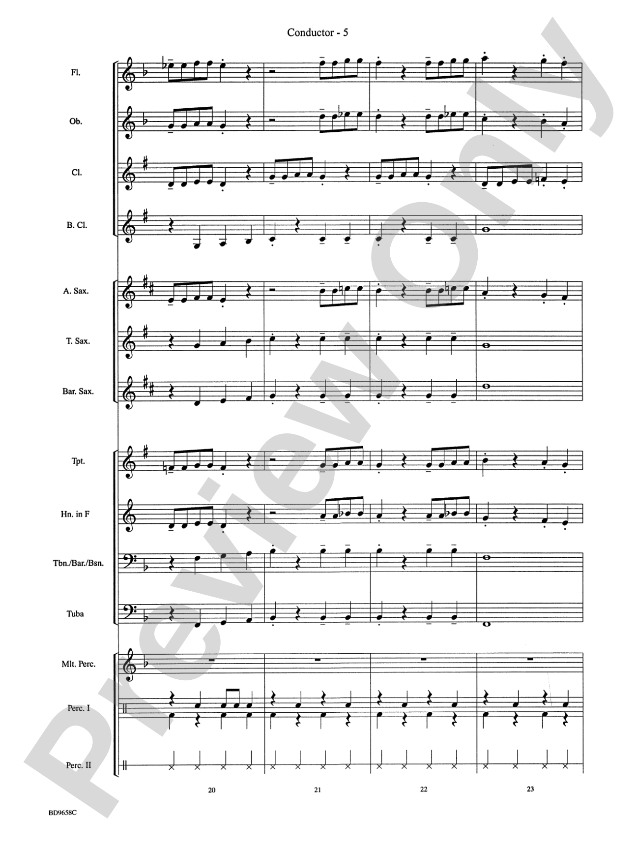 Clarinet Jive: Concert Band Conductor Score & Parts