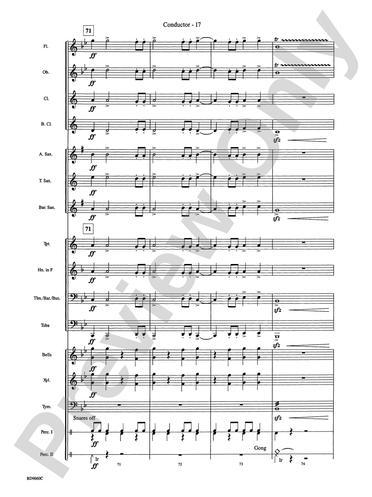 Declaration and Dance: Concert Band Conductor Score & Parts