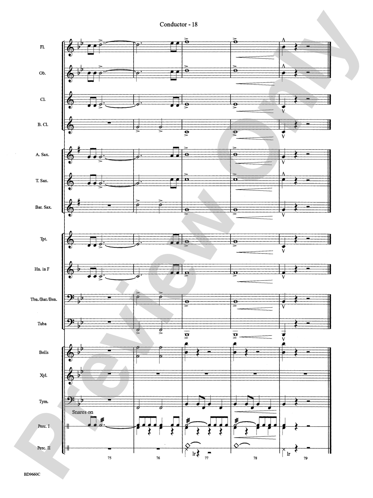 Declaration and Dance: Concert Band Conductor Score & Parts