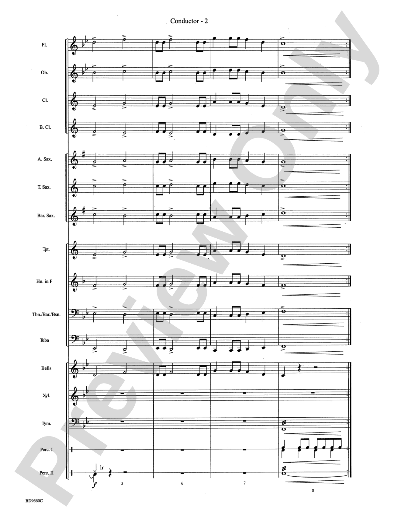 Declaration and Dance: Concert Band Conductor Score & Parts