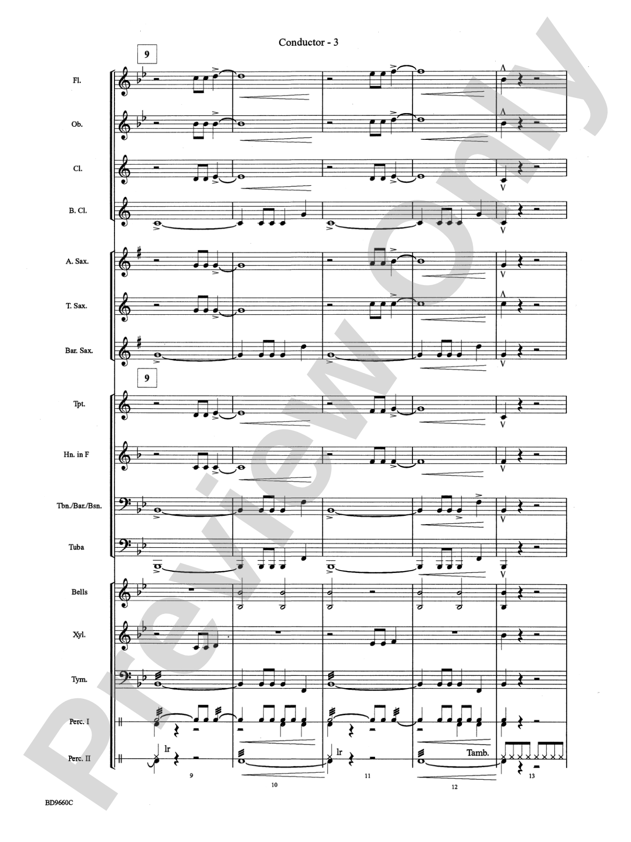 Declaration and Dance: Concert Band Conductor Score & Parts