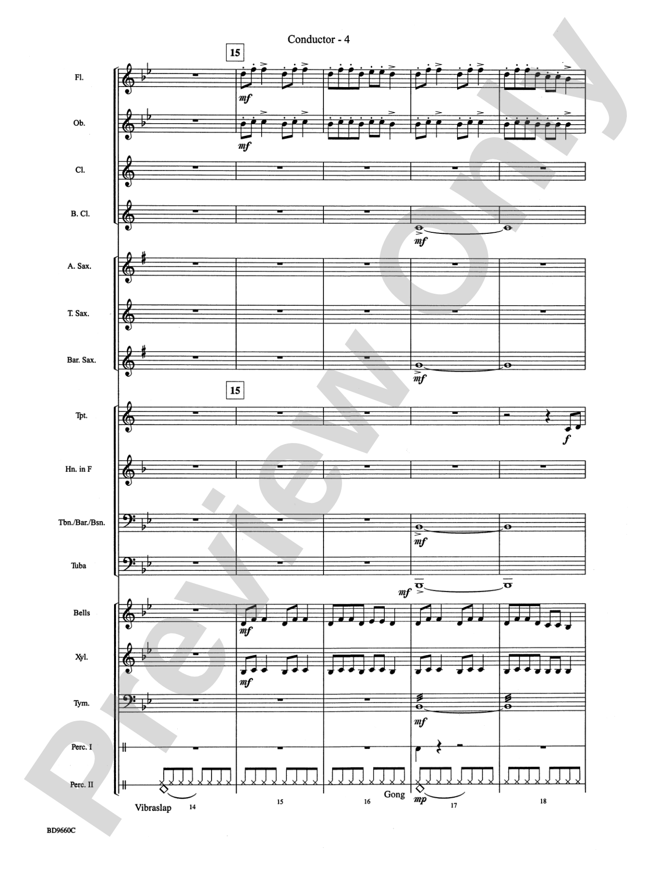 Declaration and Dance: Concert Band Conductor Score & Parts