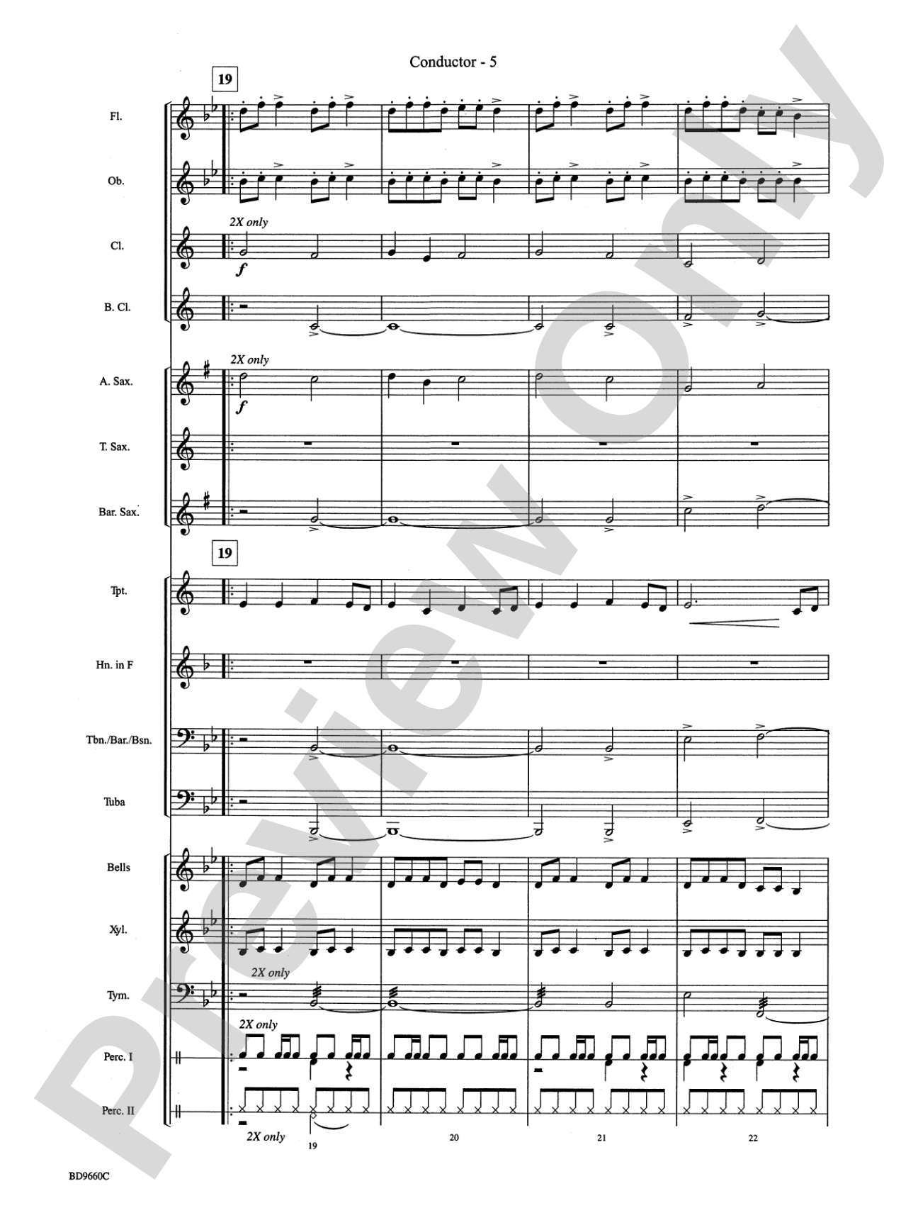 Declaration and Dance: Concert Band Conductor Score & Parts