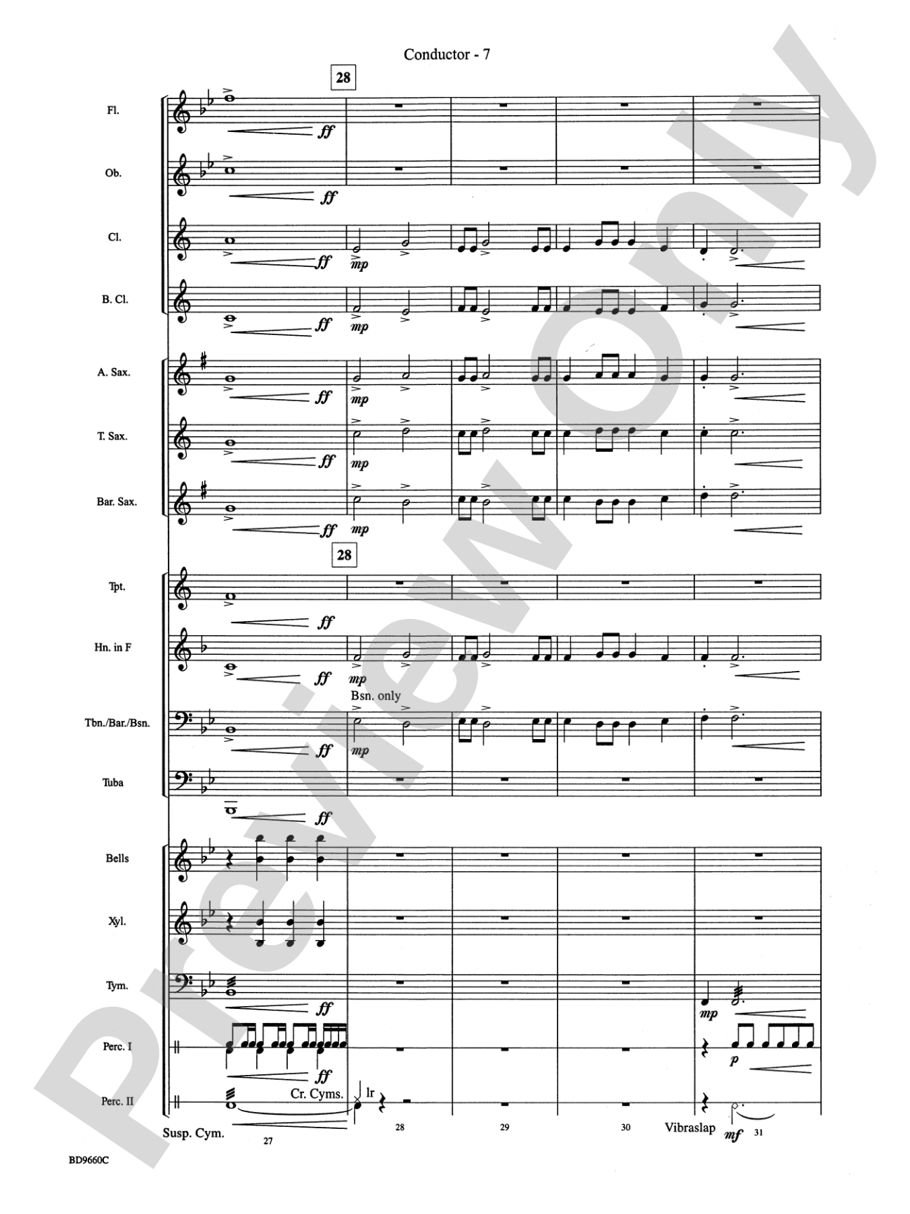 Declaration and Dance: Concert Band Conductor Score & Parts