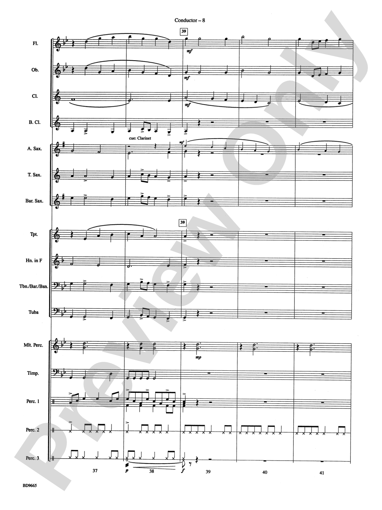 Tanoan Echoes: Concert Band Conductor Score & Parts