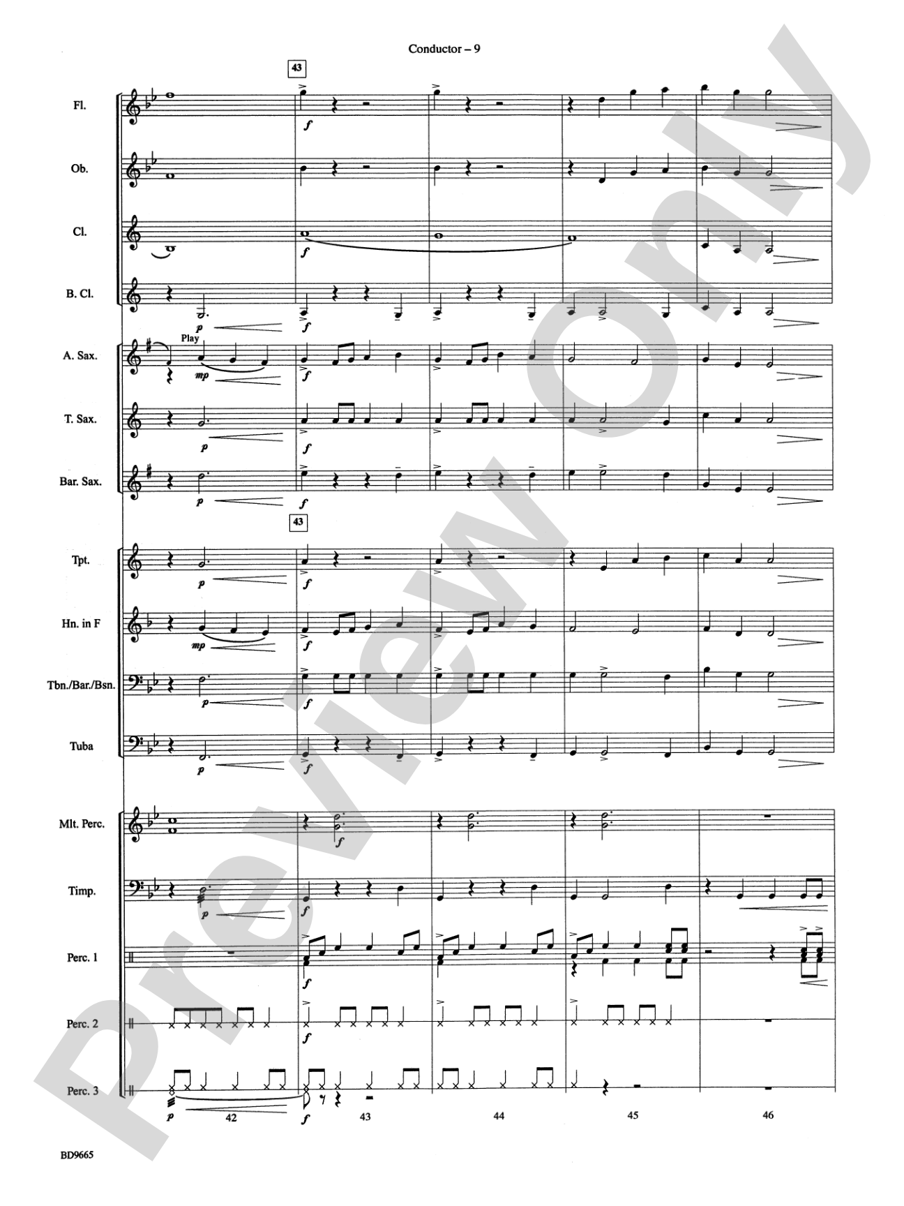 Tanoan Echoes: Concert Band Conductor Score & Parts