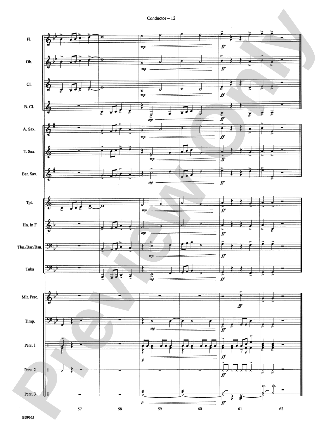 Tanoan Echoes: Concert Band Conductor Score & Parts