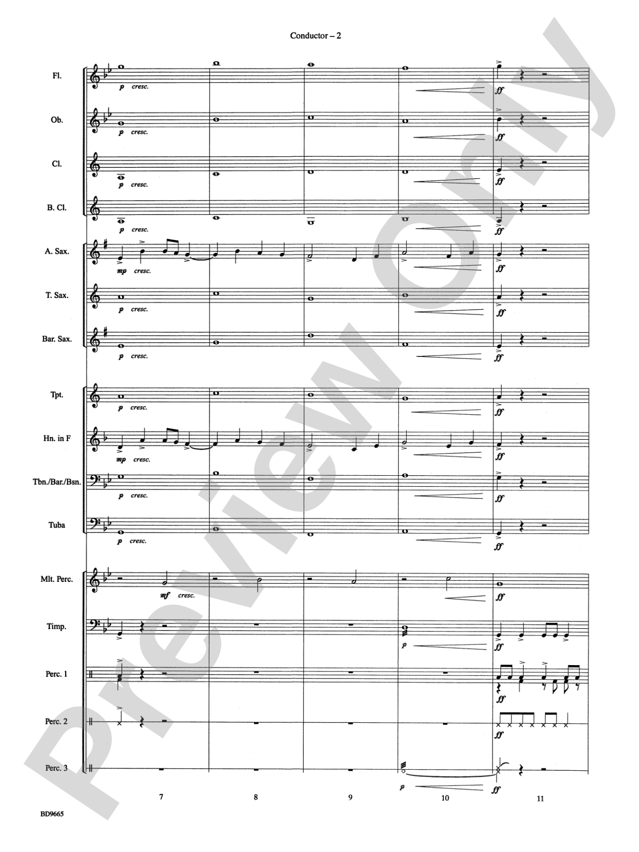 Tanoan Echoes: Concert Band Conductor Score & Parts