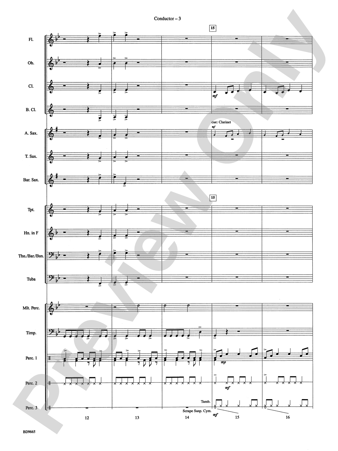 Tanoan Echoes: Concert Band Conductor Score & Parts