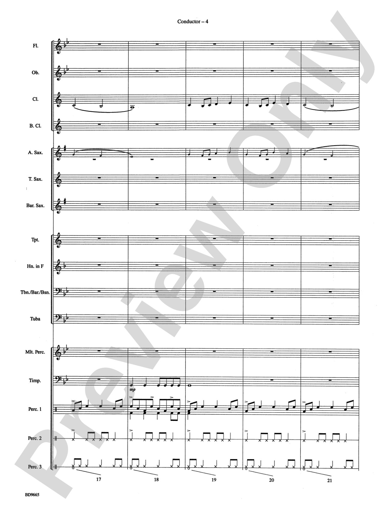 Tanoan Echoes: Concert Band Conductor Score & Parts