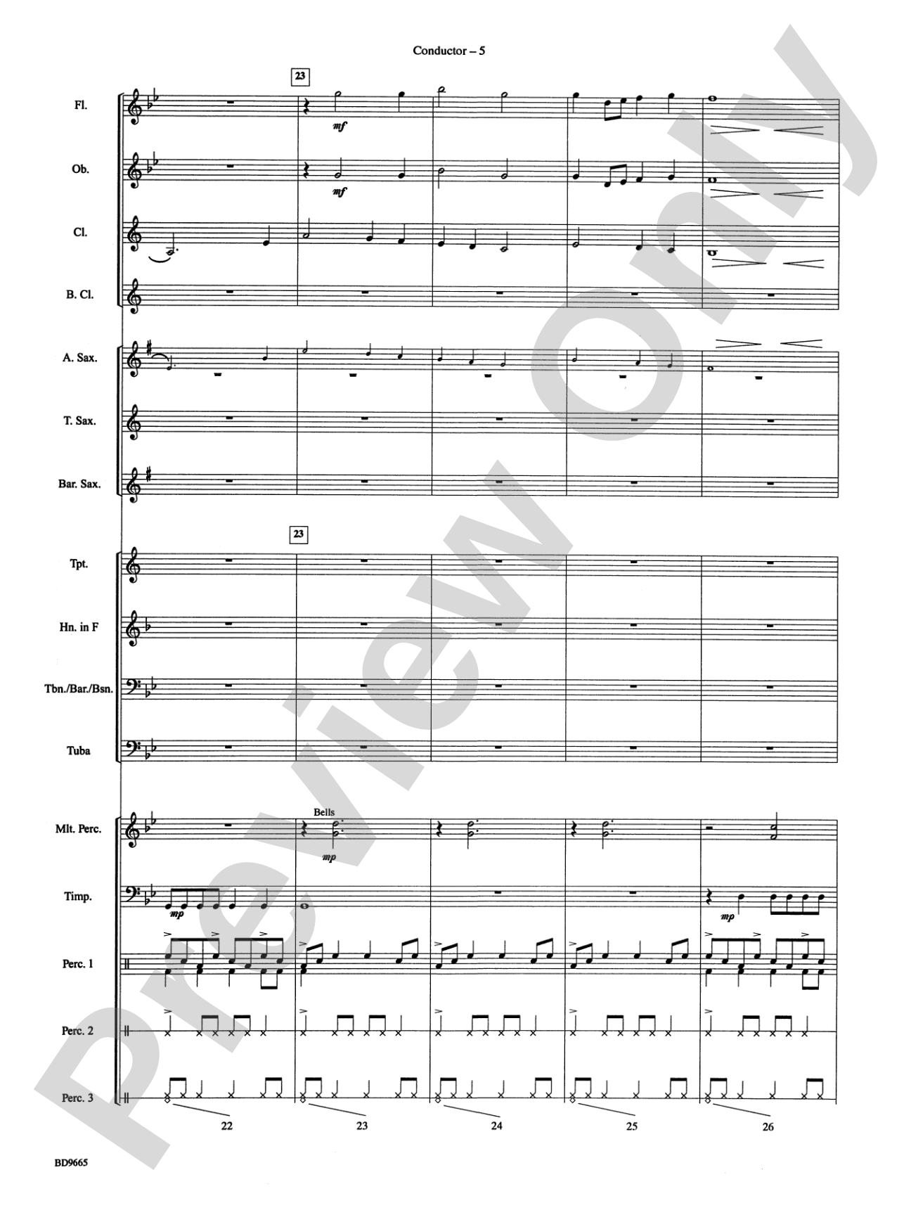 Tanoan Echoes: Concert Band Conductor Score & Parts