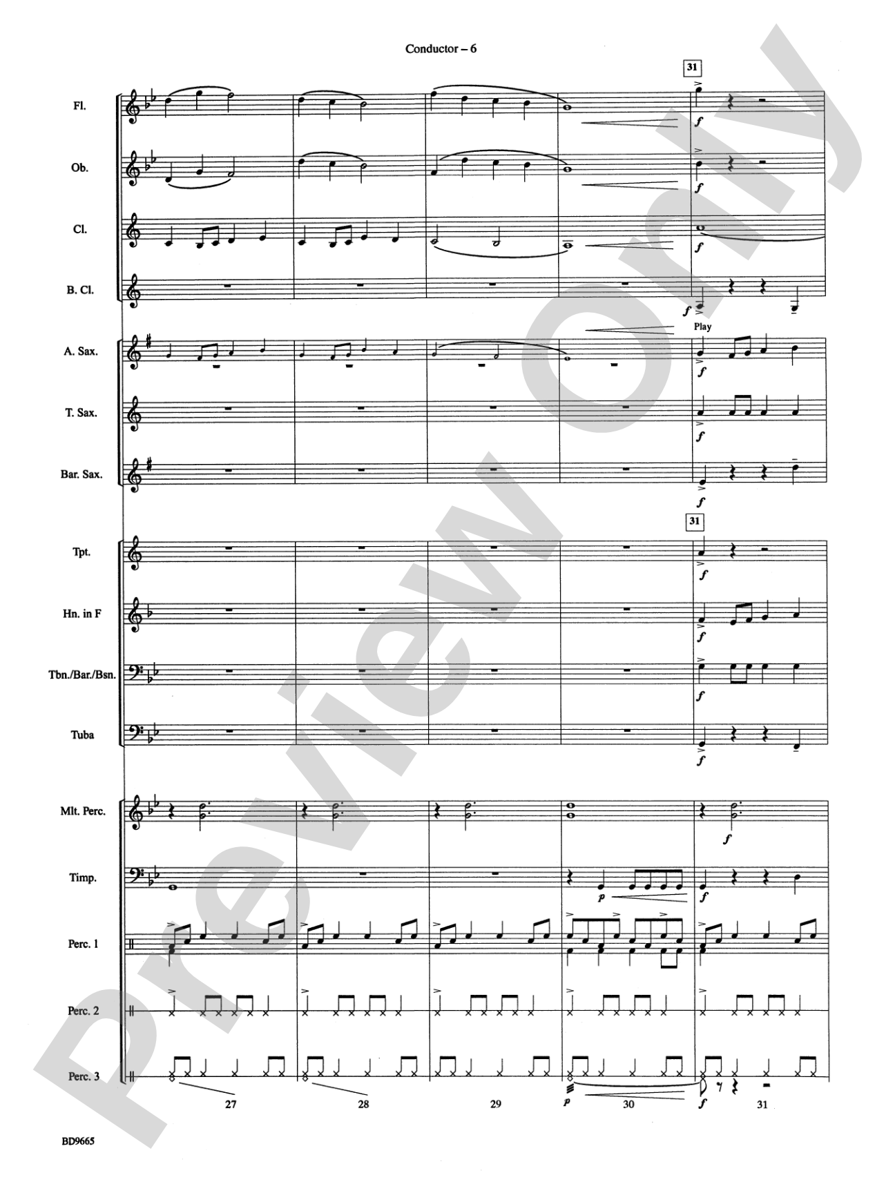 Tanoan Echoes: Concert Band Conductor Score & Parts