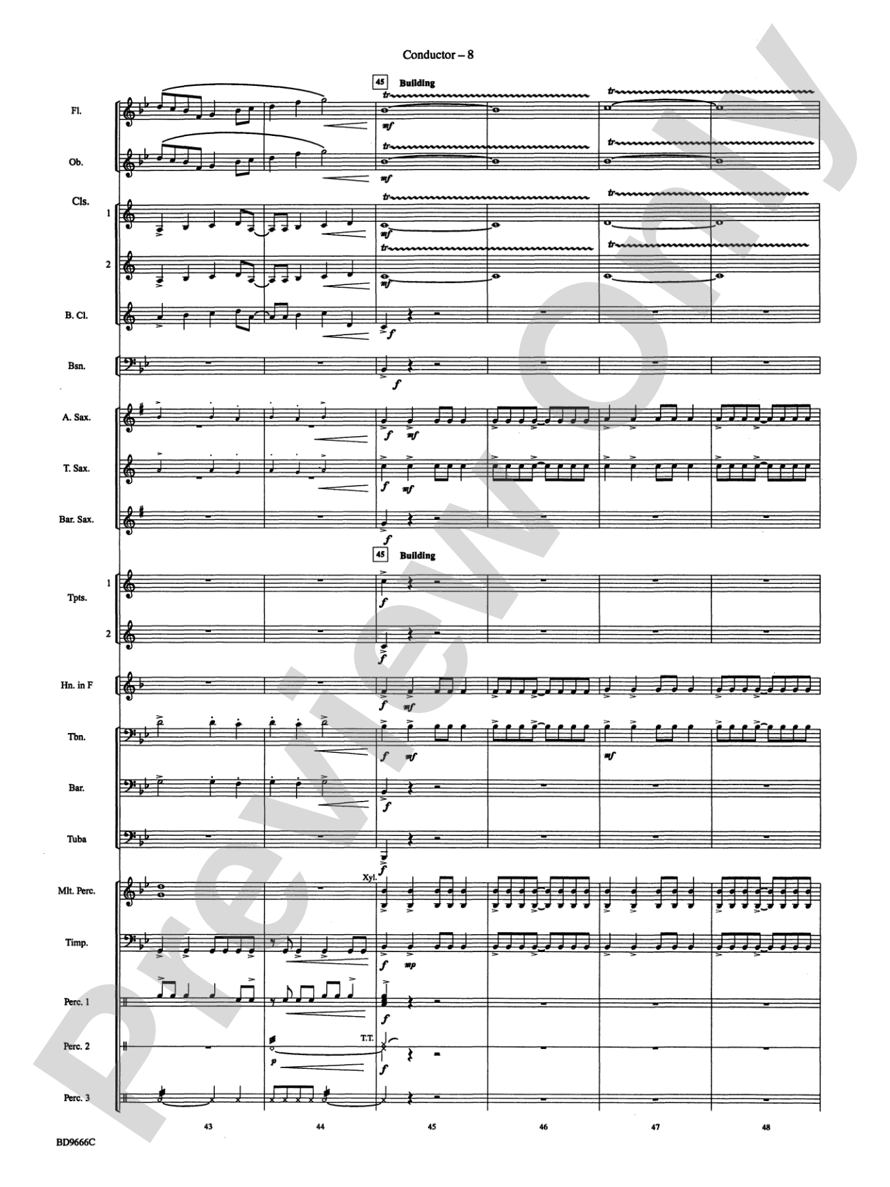 Hymnsong Variants: Concert Band Conductor Score & Parts