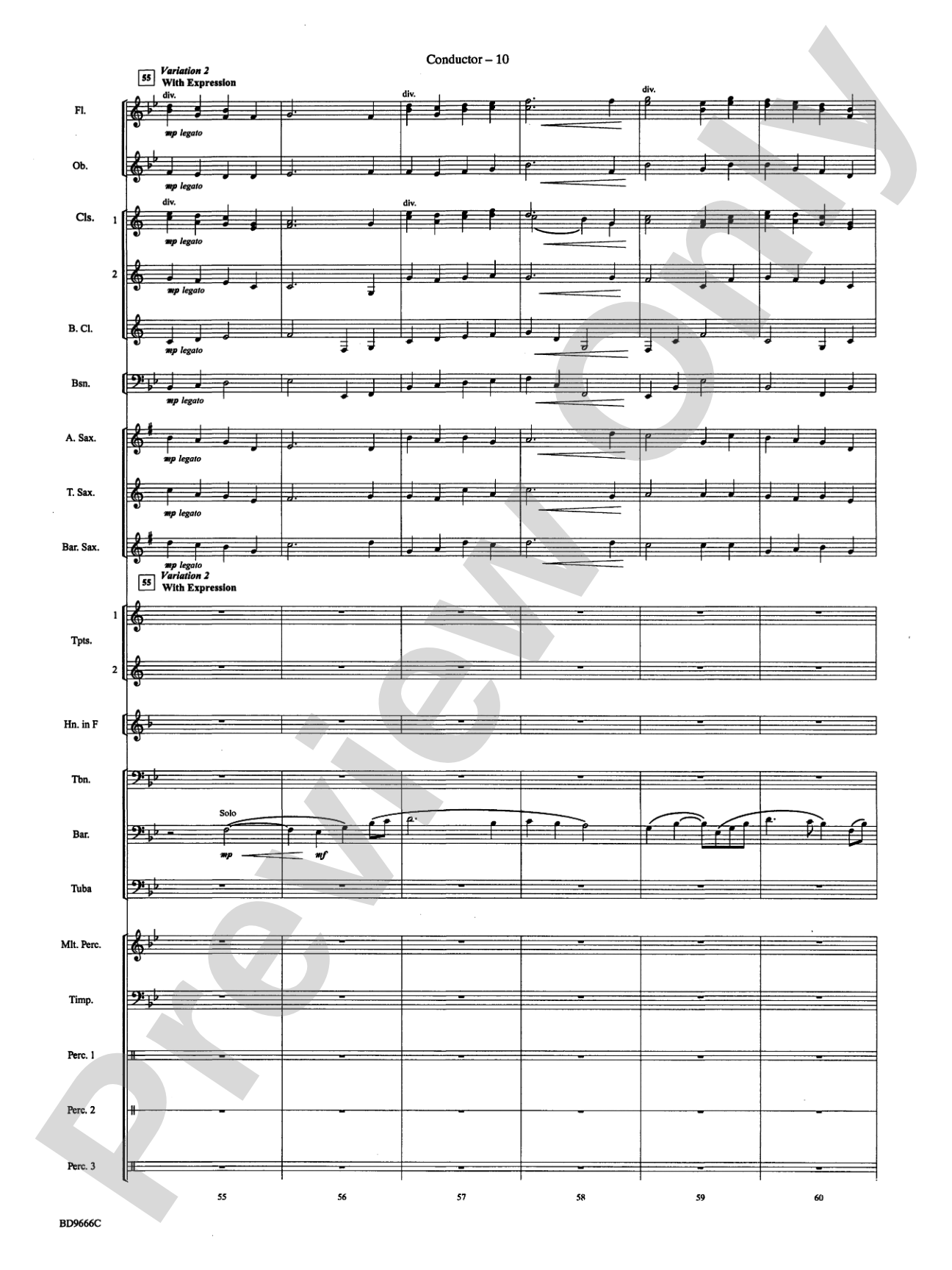 Hymnsong Variants: Concert Band Conductor Score & Parts