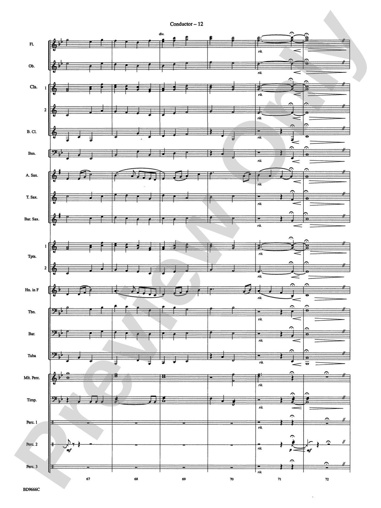 Hymnsong Variants: Concert Band Conductor Score & Parts