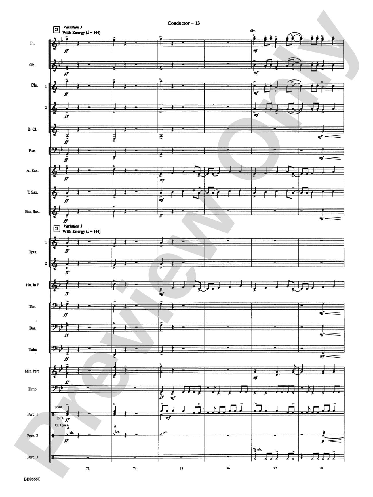 Hymnsong Variants: Concert Band Conductor Score & Parts