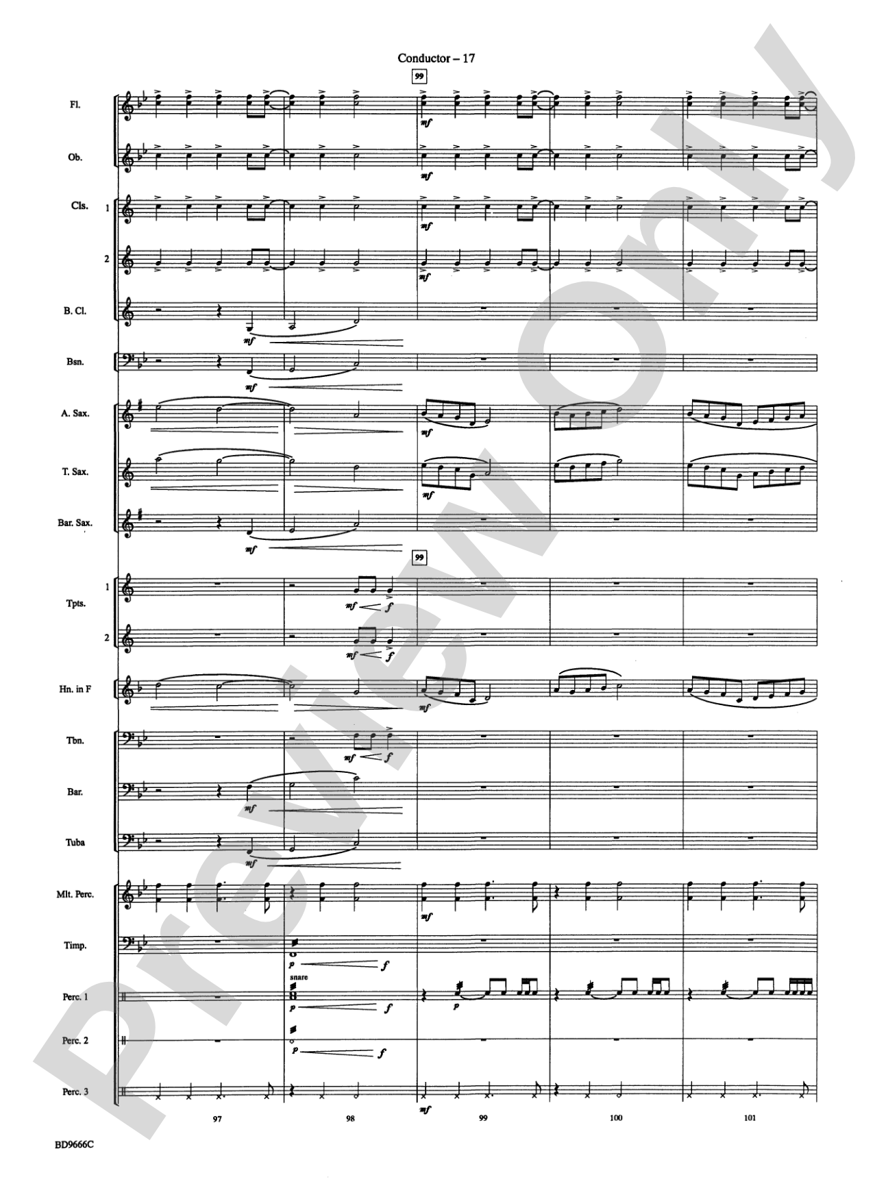 Hymnsong Variants: Concert Band Conductor Score & Parts