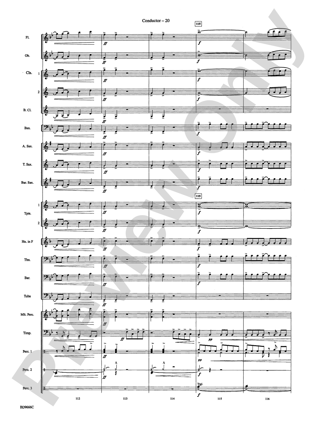 Hymnsong Variants: Concert Band Conductor Score & Parts