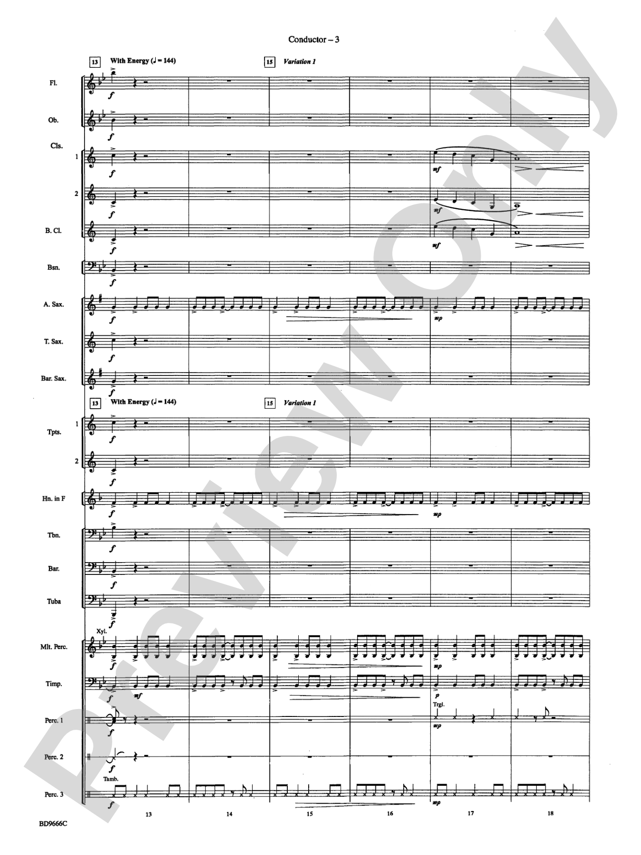Hymnsong Variants: Concert Band Conductor Score & Parts