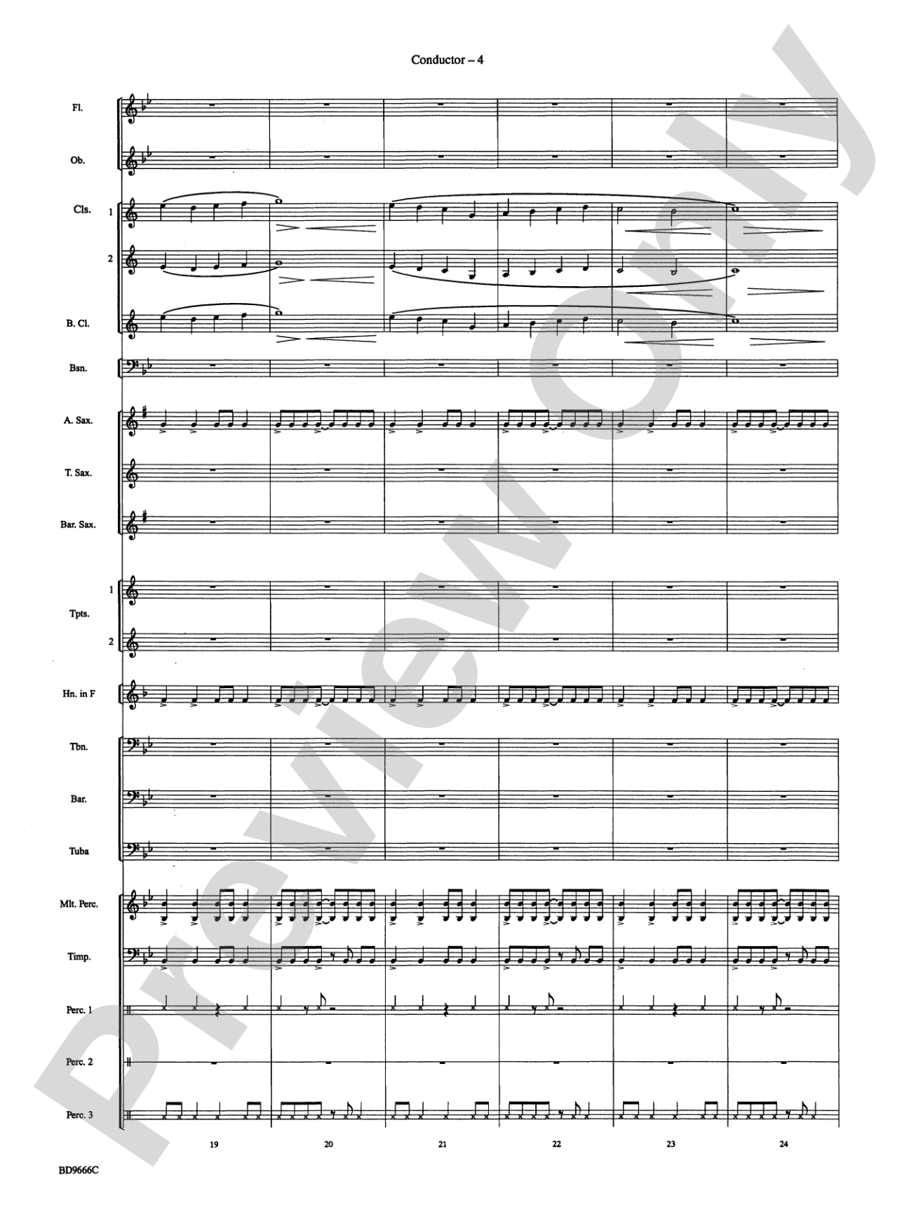 Hymnsong Variants: Concert Band Conductor Score & Parts