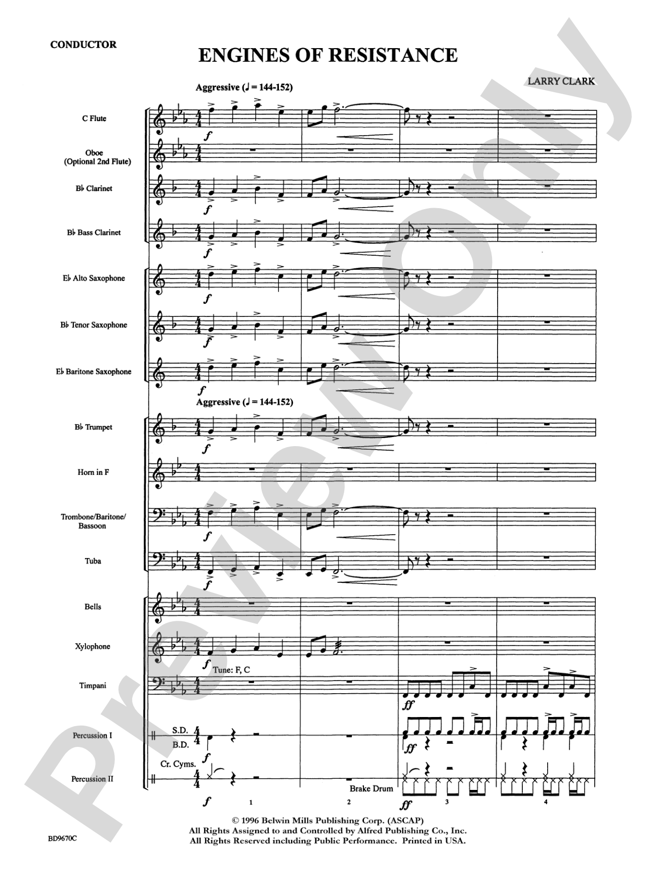 Engines of Resistance: Concert Band Conductor Score & Parts