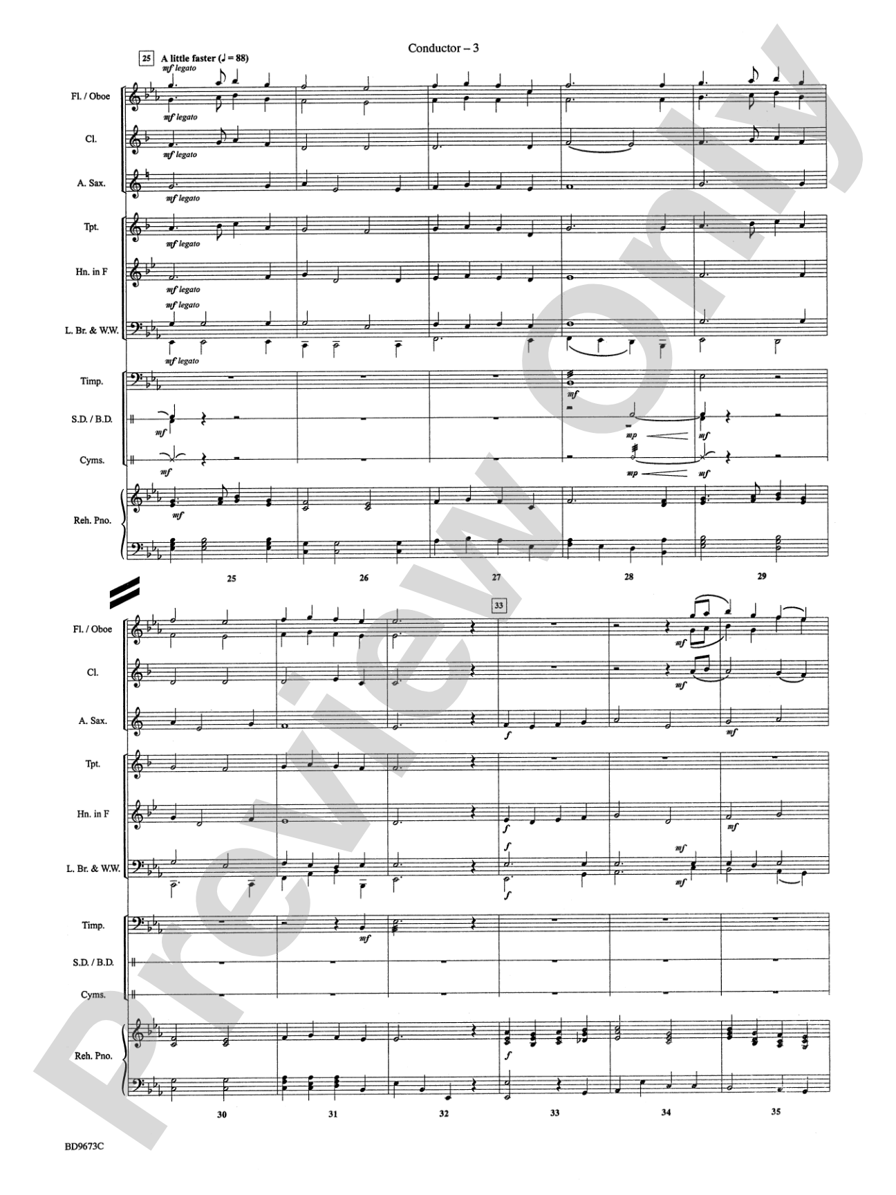 In the Bleak Midwinter: Concert Band Conductor Score & Parts