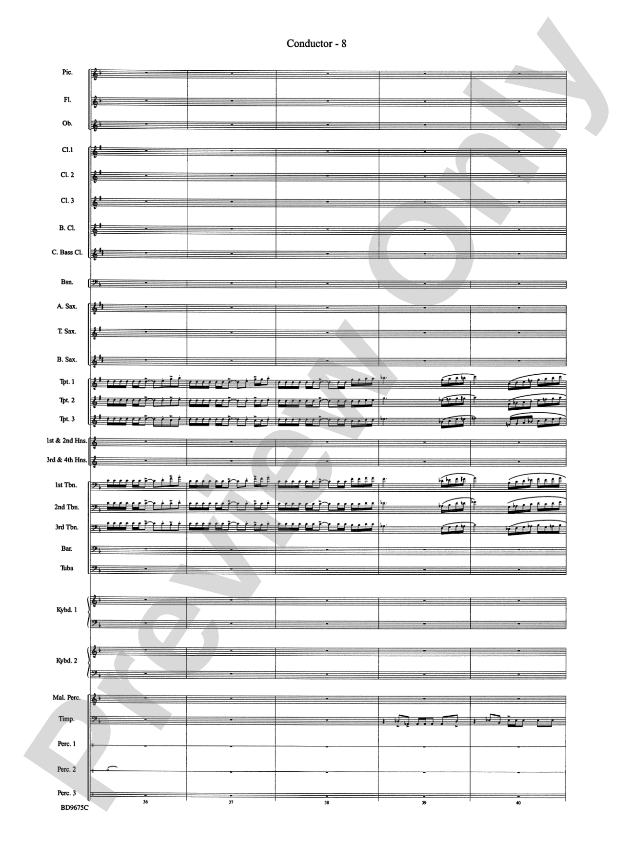 Twelve Seconds to the Moon: Concert Band Conductor Score & Parts