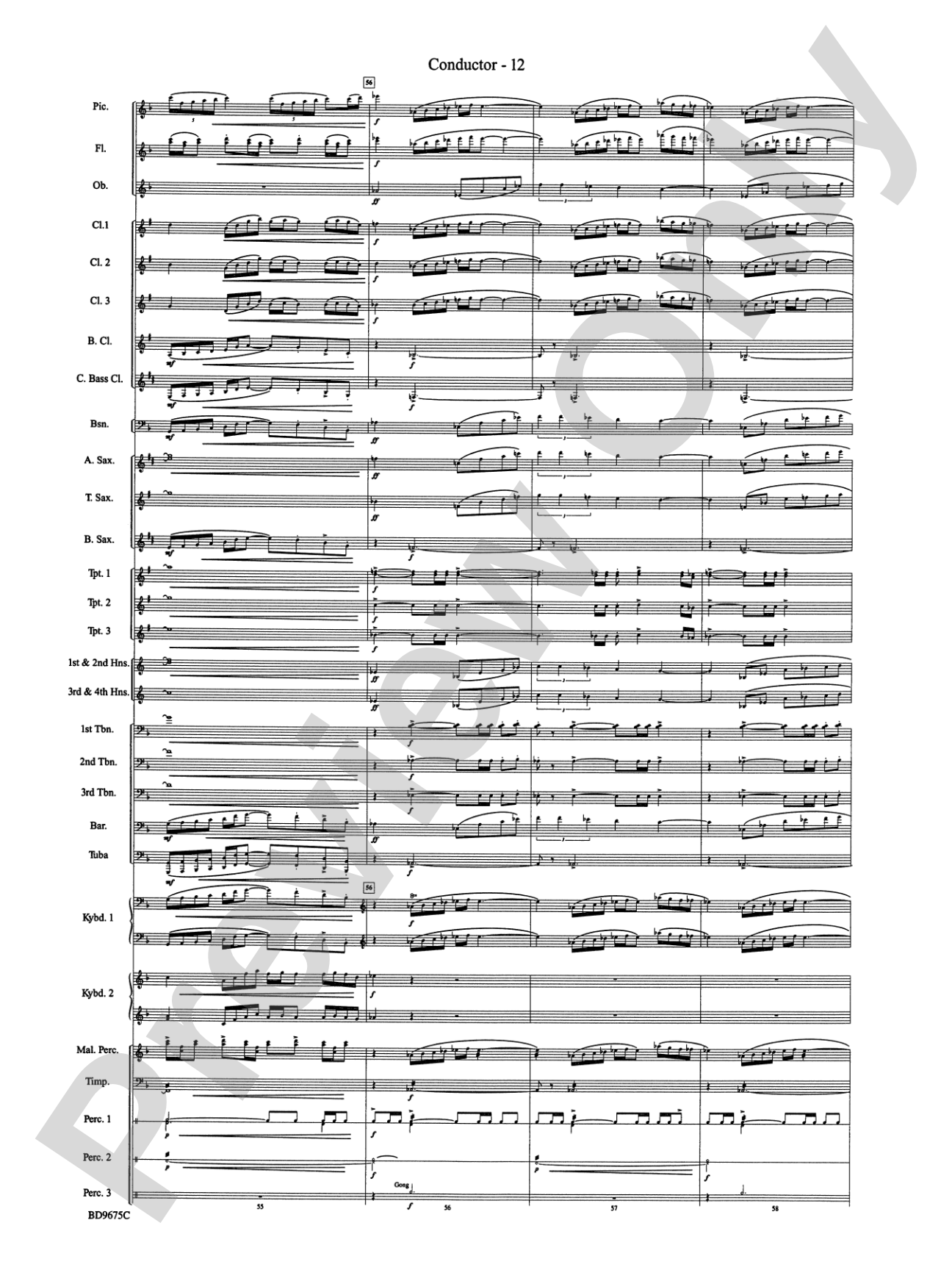 Twelve Seconds to the Moon: Concert Band Conductor Score & Parts