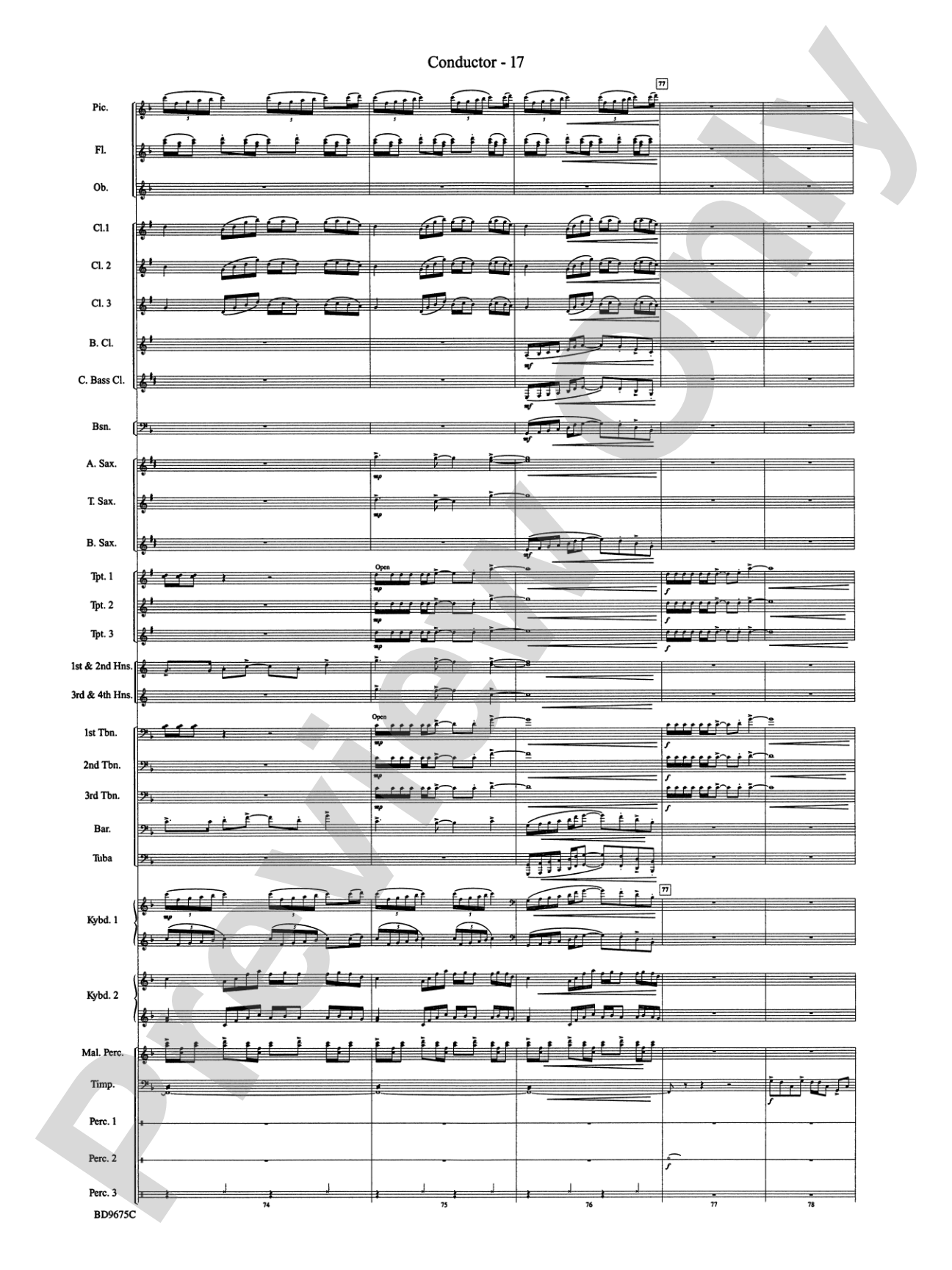 Twelve Seconds to the Moon: Concert Band Conductor Score & Parts