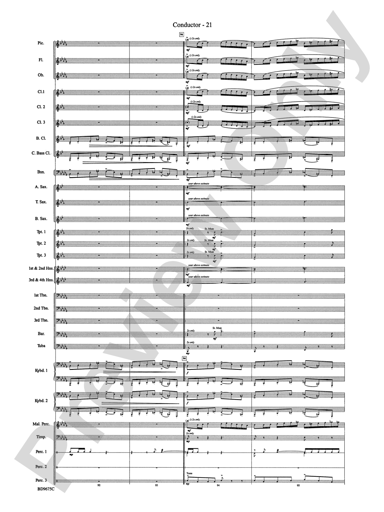 Twelve Seconds to the Moon: Concert Band Conductor Score & Parts