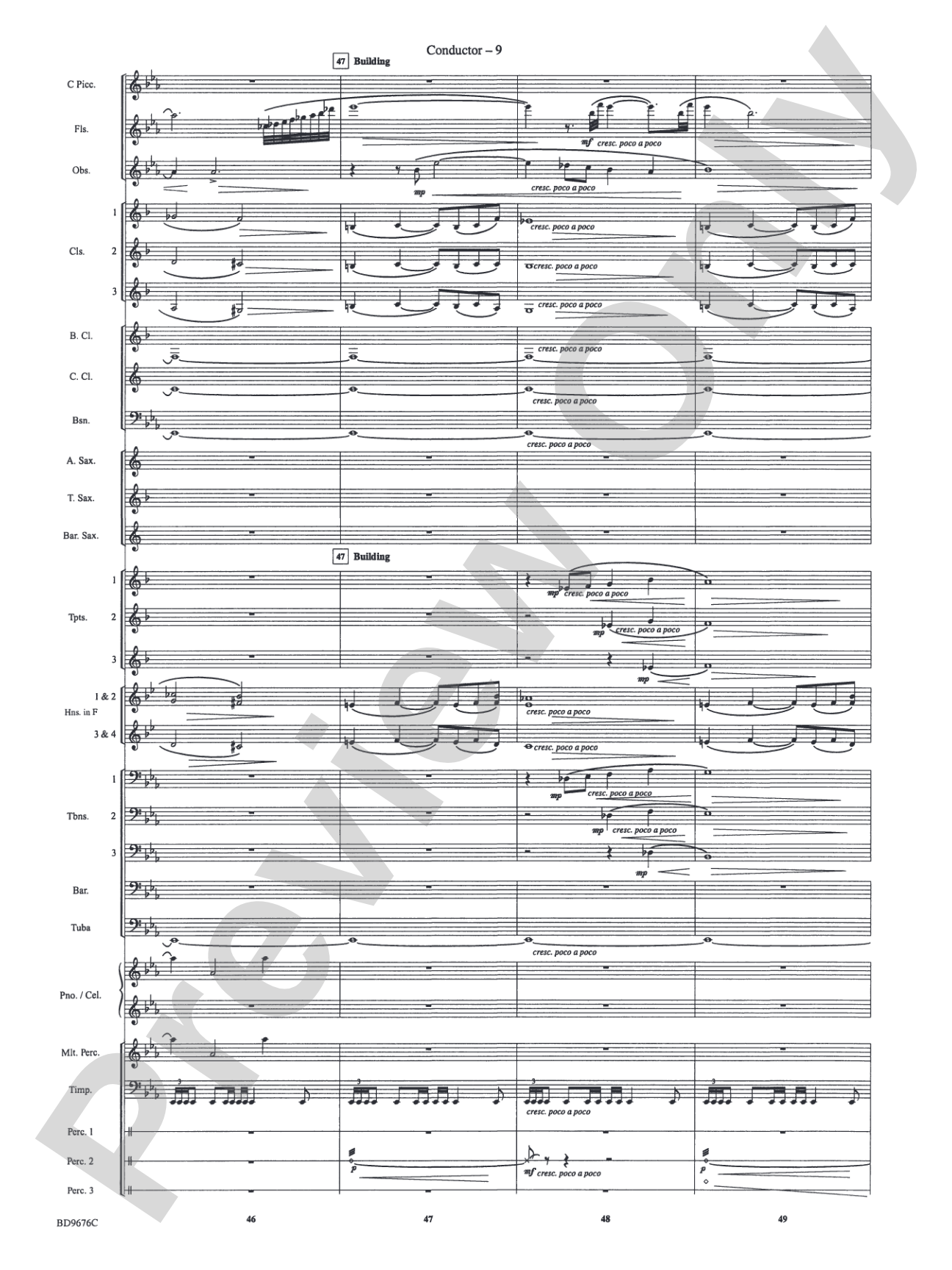 Paradiso: Concert Band Conductor Score & Parts
