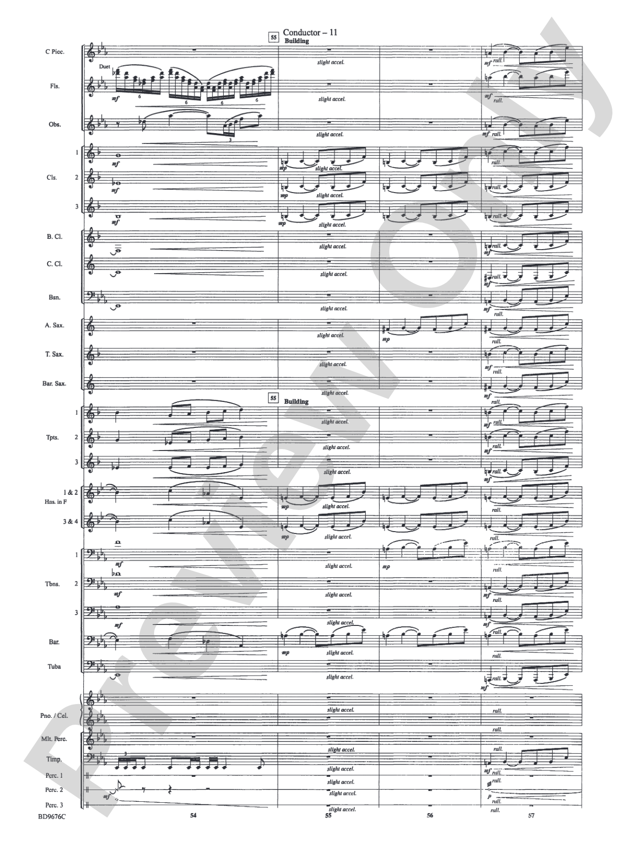 Paradiso: Concert Band Conductor Score & Parts