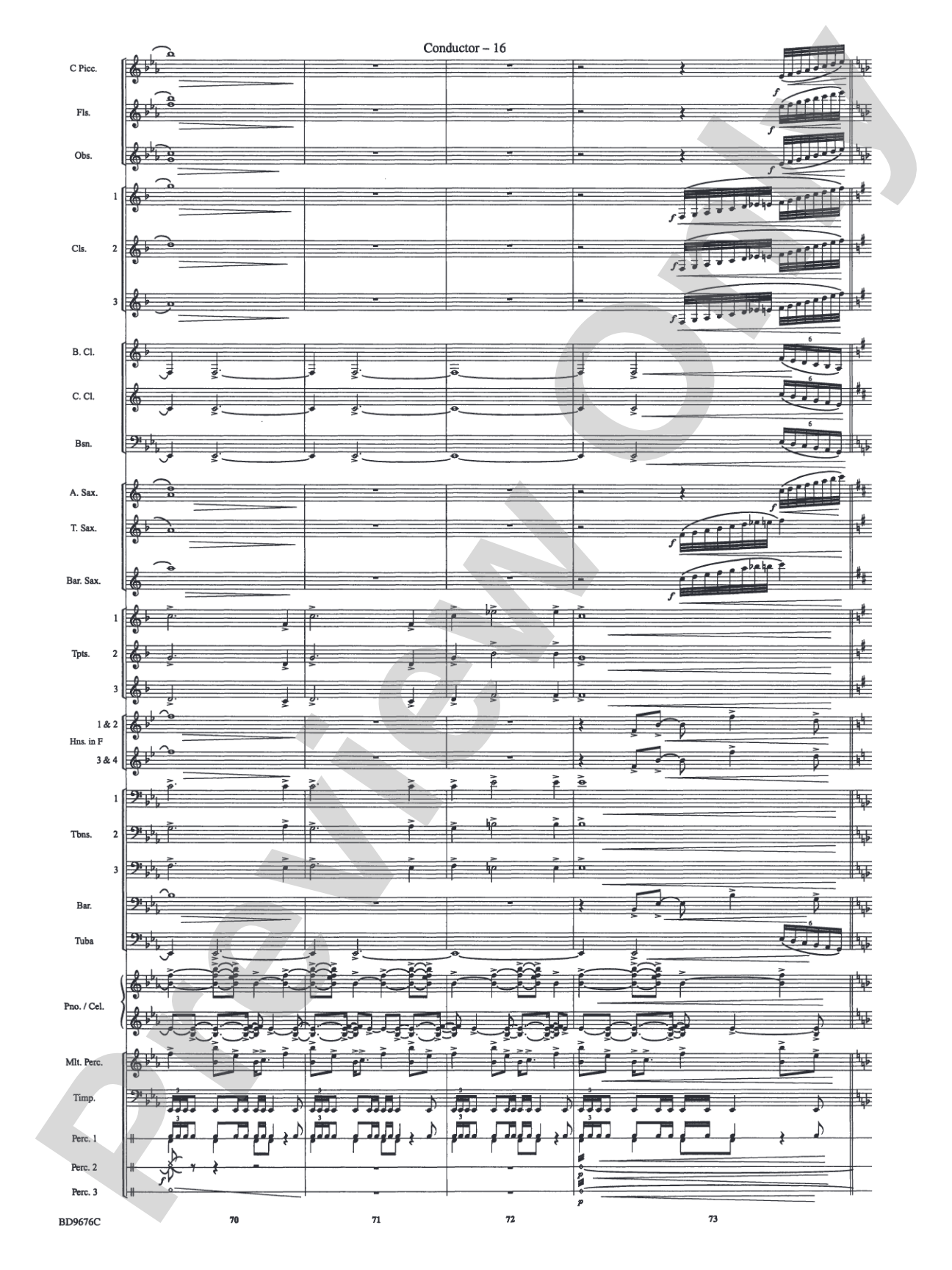 Paradiso: Concert Band Conductor Score & Parts